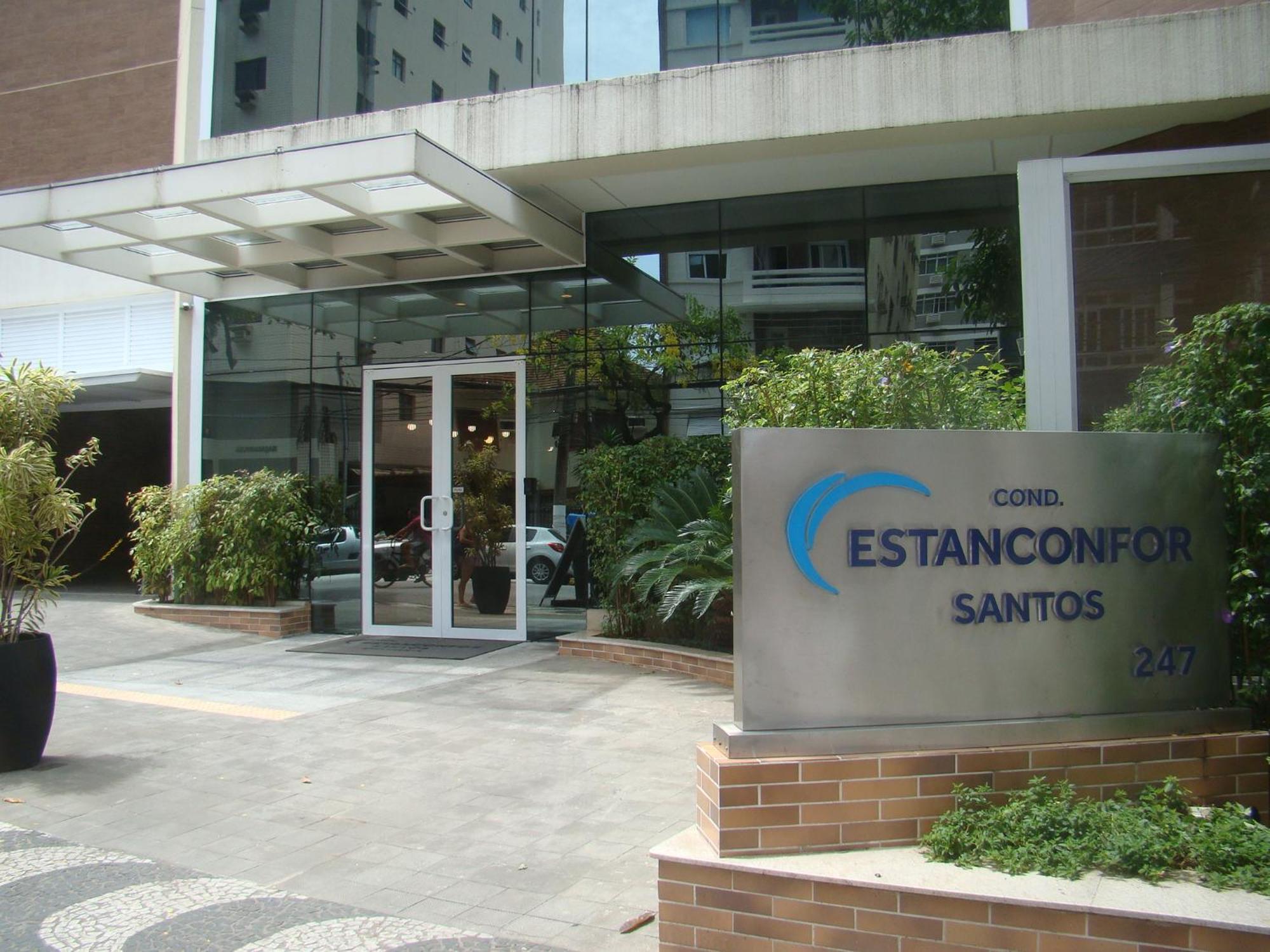 Book Santos Estanconfor 905 Charmoso Ap Executivo Quadra Praia Buitenkant foto